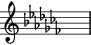 key of C flat major